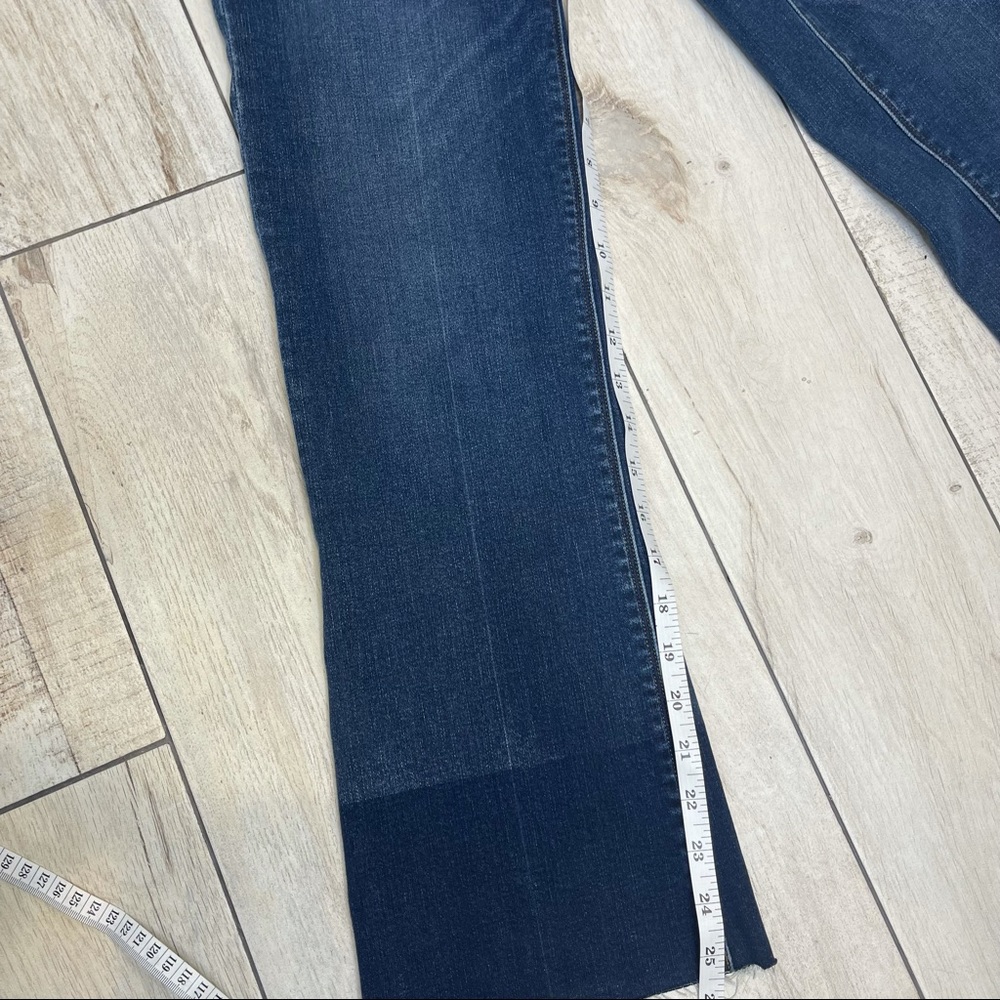 SPANX Cropped Flare Raw Hem Jeans Size Xs - Picture 10 of 15